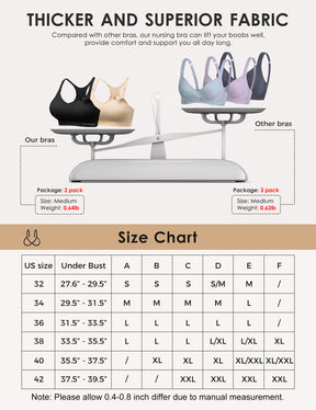 HOFISH Seamless Support Nursing Bra Medium Impact Maternity Nursing Sports Bras Breastfeeding Bra for Pregnancy Postpartum