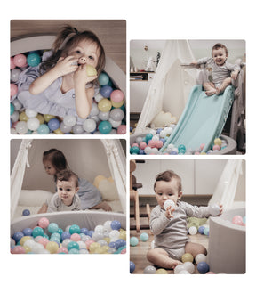 Toddler Foam Ball Pit Designed for Children -(Balls NOT Included)  Light Pink