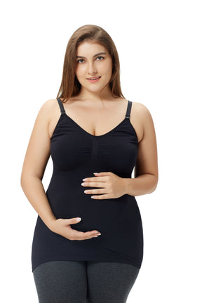 Women's Maternity Nursing Cami with Build in Shelf Bra